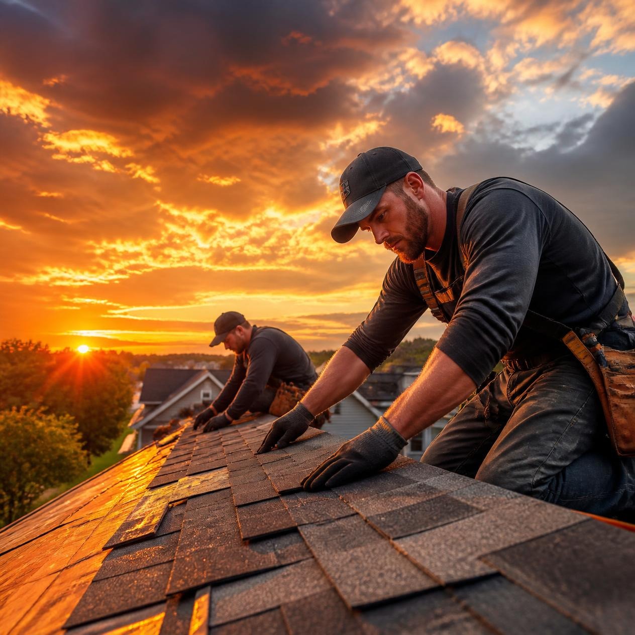 IronPeak Roofing crew at work